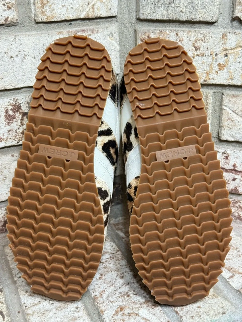 J.Crew Saturday Sneakers in Canvas and Leopard Real Calf Hair NWOT - Picture 7 of 9
